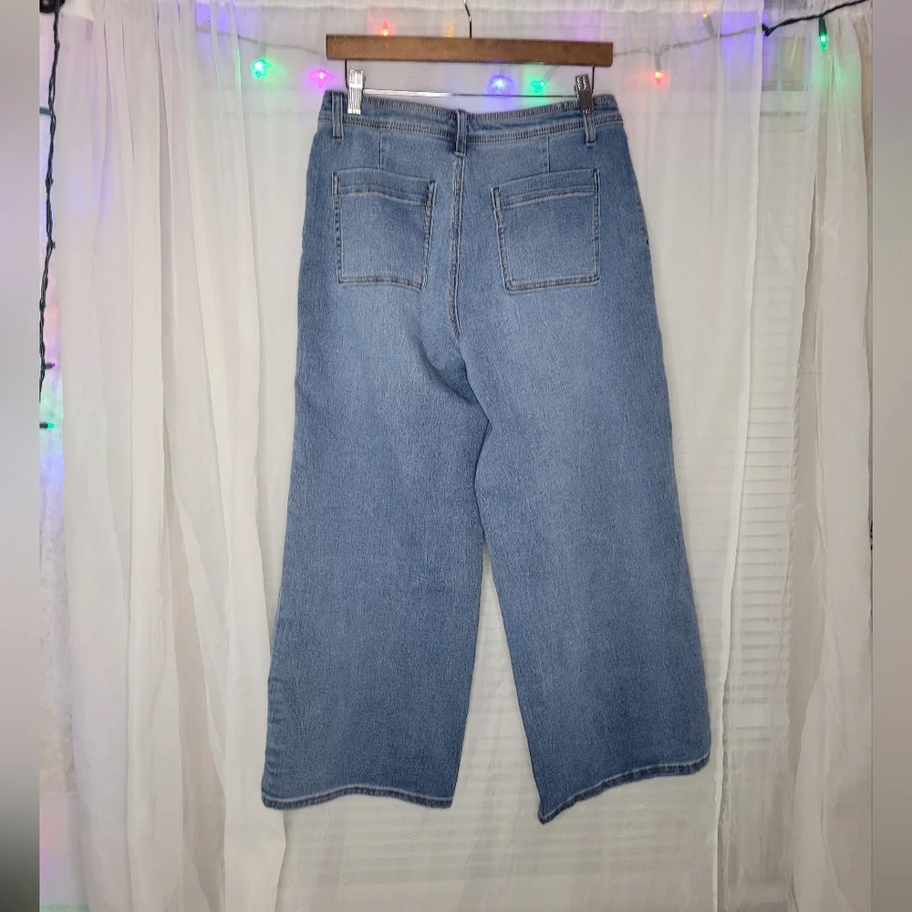 1822 Denim Jeans Size 8 Wide Leg Crop Soft NWOT Retro Soft 26